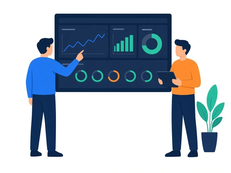 Engineers reviewing an observability dashboard